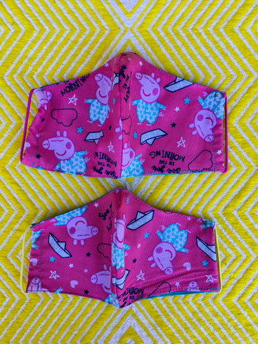 CLEARANCE: Peppa Pig face mask 2 sizes