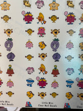 Load image into Gallery viewer, Little Miss clear nail decals