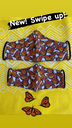 CLEARANCE La Monarca monarch butterfly mask Women and Tween Size