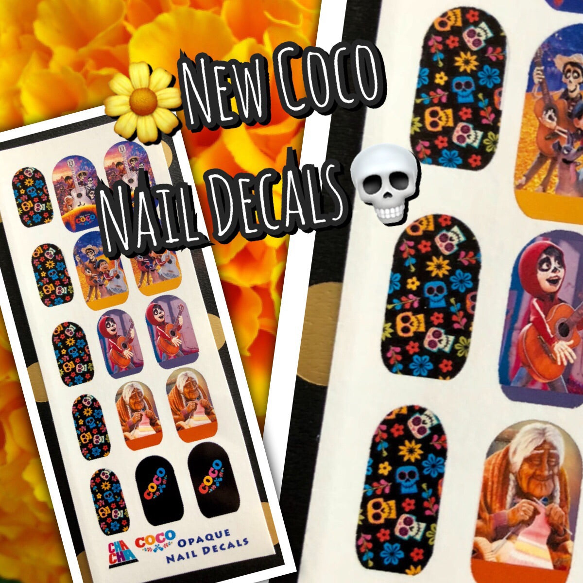 Day of the Dead Coco Nail Decals