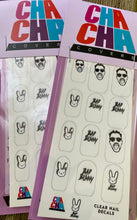 Load image into Gallery viewer, Bad Bunny clear logo decals