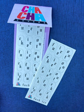 Load image into Gallery viewer, F ICe clear nail decals