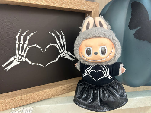 Labubu Halloween Skeleton Hands tshirt