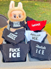 Load image into Gallery viewer, Chinga La Migra black Labubu Tshirt