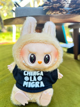 Load image into Gallery viewer, Chinga La Migra black Labubu Tshirt