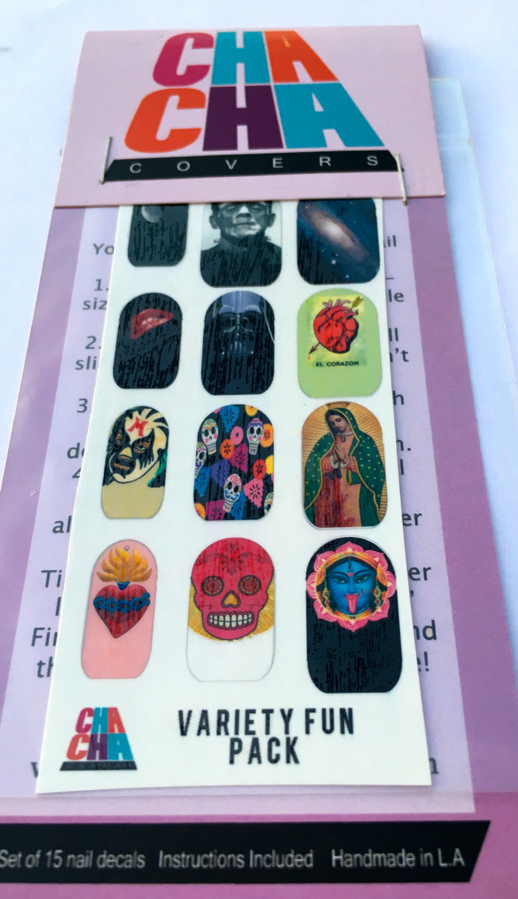 Cha Cha Covers Variety Pack Nail Decals
