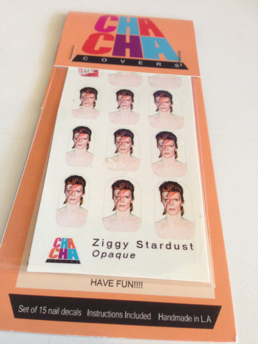 Ziggy Stardust David Bowie Nail Decals