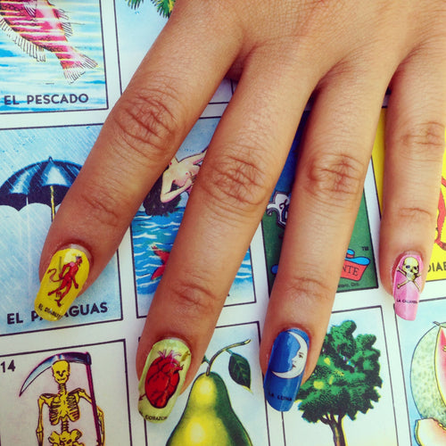 Mexican Loteria Nail Decals