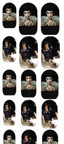 Tony Montana Nail Decals