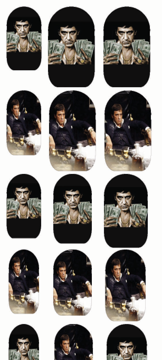 Tony Montana Nail Decals