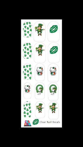 Saint Patrick’s day clear decals