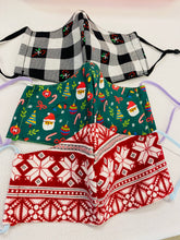 Load image into Gallery viewer, Holiday Christmas winter Child mask 4-9