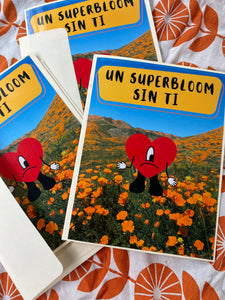 Bad bunny super bloom card
