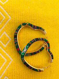 Mayan Corazón Hoop woven Hoop earrings