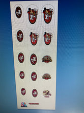 Load image into Gallery viewer, 49ers  nail decals