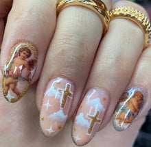 Load image into Gallery viewer, Angels clear nail decals