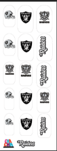 Load image into Gallery viewer, Football Fab clear nail decals