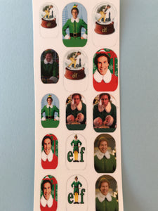 Elf Christmas Movie Nail Decals