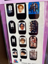 Load image into Gallery viewer, BTS nail decals