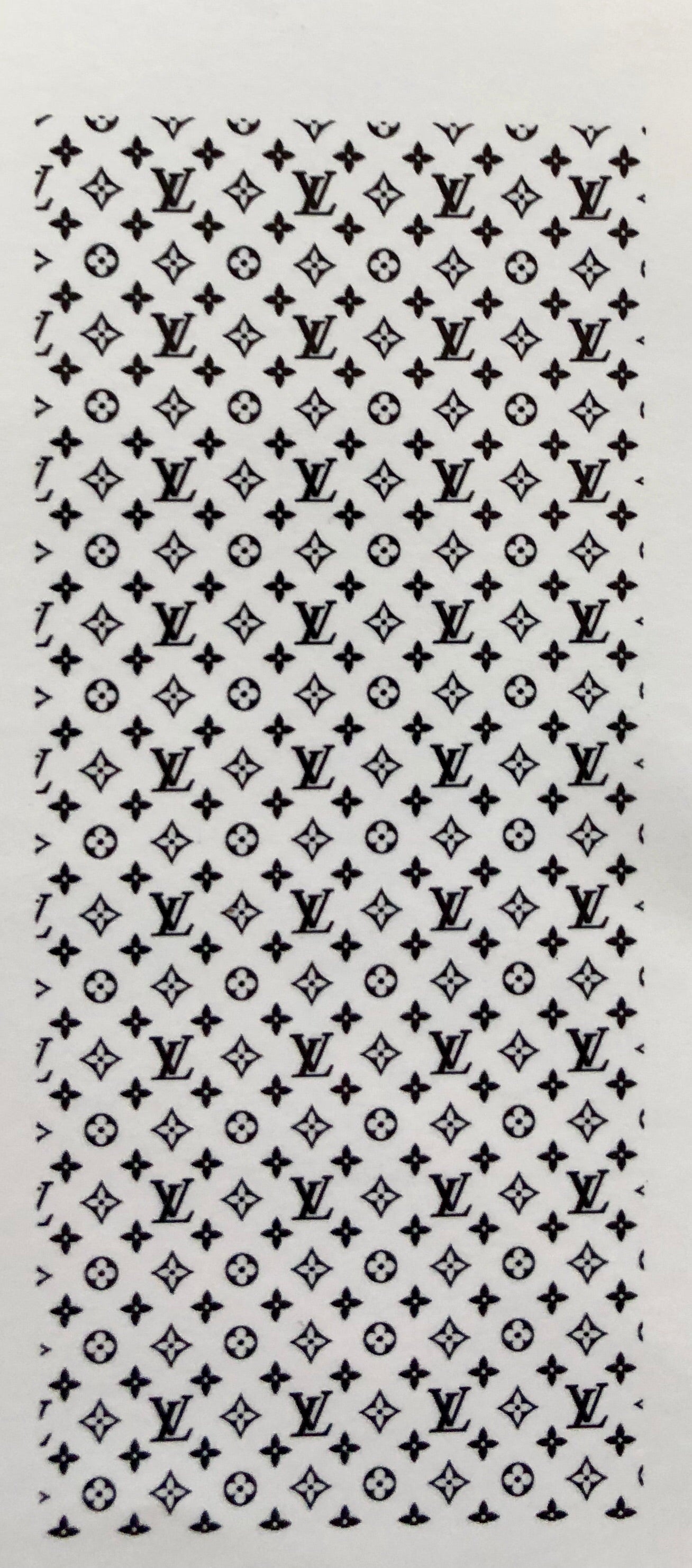 Louis V pattern black decal sheet – Cha Cha Covers