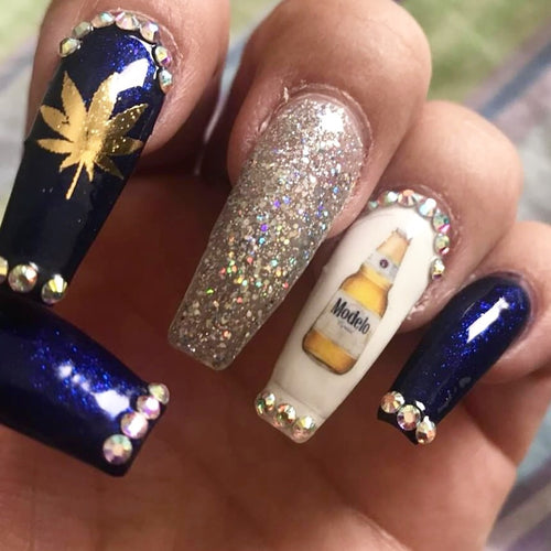 Modelo Mexican beer nail decal