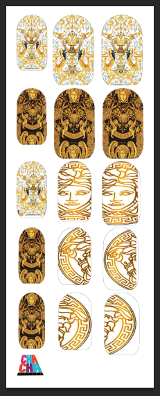 Versace Nail Decals