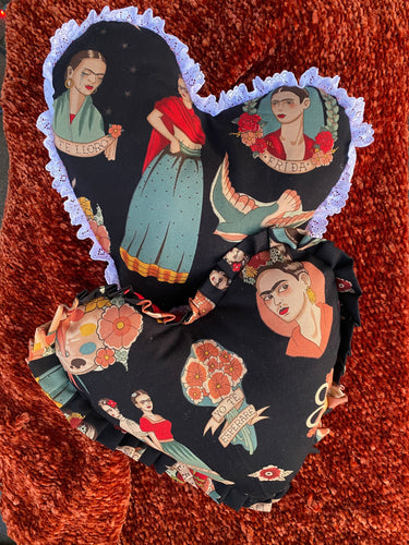 SALE! Frida Kahlo Corazon Heart Pillow