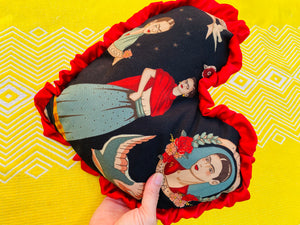 SALE! Frida Kahlo Corazon Heart Pillow