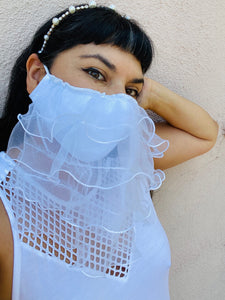 SALE! La Novia Bridezilla bride Face Mask Veil