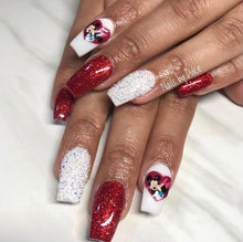 Load image into Gallery viewer, Valentine Mouse Nail Decals