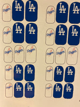 Load image into Gallery viewer, Los Ángeles baseball Dodgers nail decals