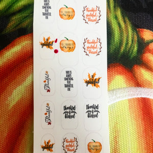 Give Thanks Thanksgiving Phrases Nail decor