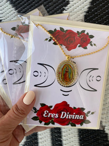 Eres Divina Guadalupe greeting card