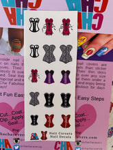 Load image into Gallery viewer, Nail Corsets Clear water Slide Decals