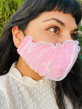 Load image into Gallery viewer, Bridgerton inspired bows and lace face mask