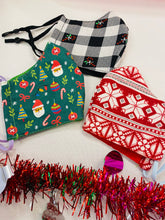 Load image into Gallery viewer, Holiday Christmas winter Child mask 4-9